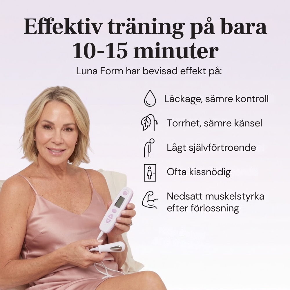Starkare bäckenbotten, bättre kontroll på 15 minuter med Luna Form